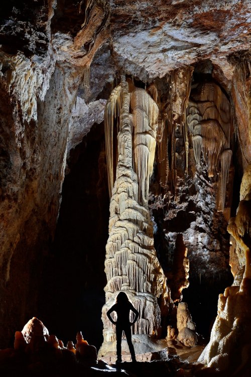 Grotte de Dargilan partie touristique (Lozère) - Le Clocher(SP-18-0318)